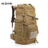 60L Outdoor Waterproof Military Backpack